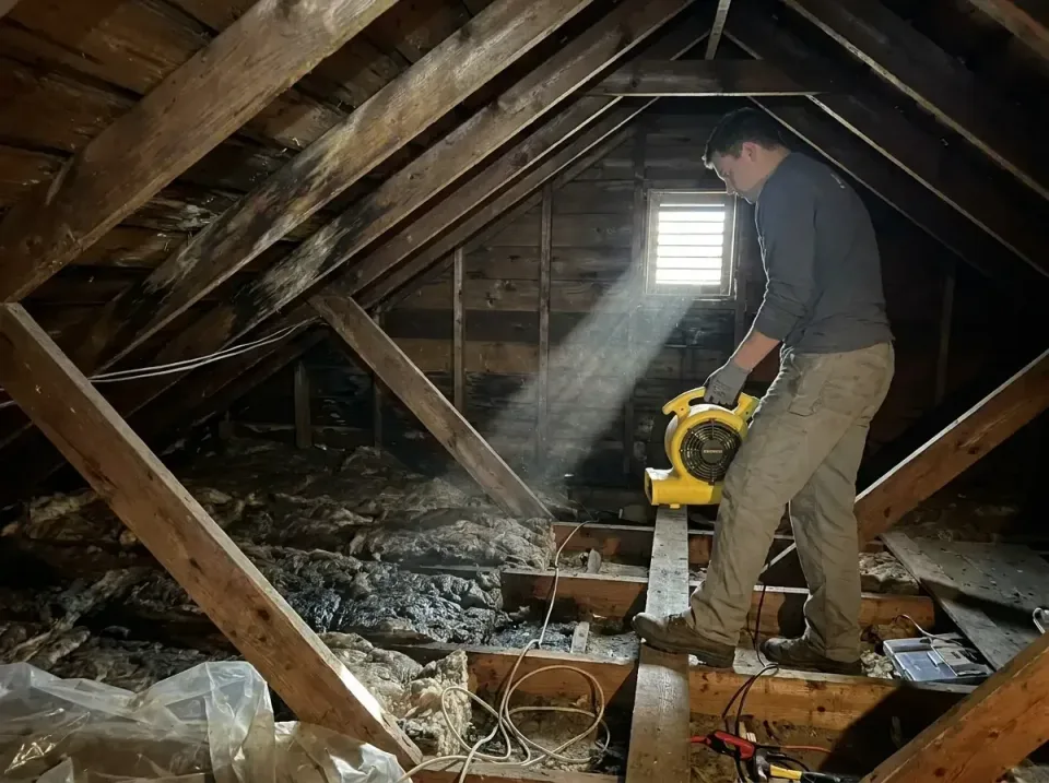 attic-water-damage-drying-proc-007 — frequently asked questions, Emergency Water Extraction & 24/7 Flood Response in Johnsto…